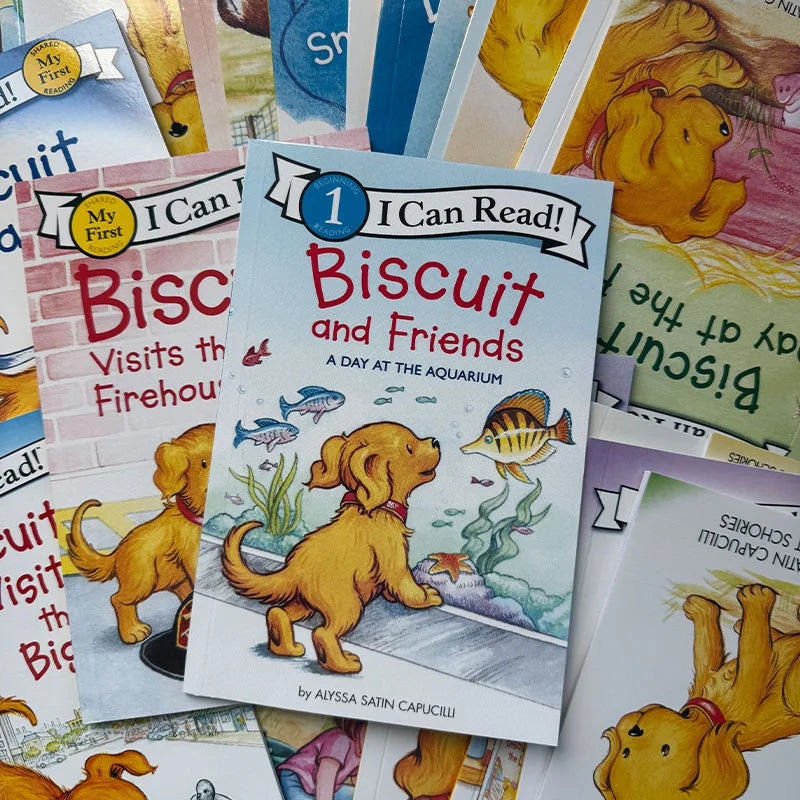 29 Books/Set Biscuit Series I Can Read English Picture Books, Kids Early Education Story Reading Books for Children