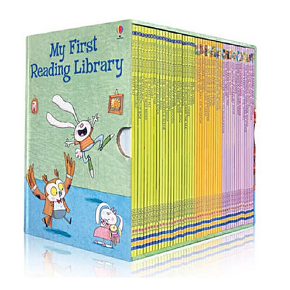 50 Books/Set Usborne My First Reading Library, English Picture Books, Early Vocabulary Learning & Reading Gift for Young Kids