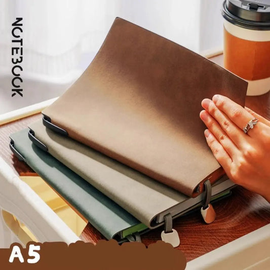 Portable A5 Notebook 100 Sheets, To Do List Diary, Retro Style Journal, Stationery for School & Office, Meeting Minutes Book, Ideal Birthday Gift