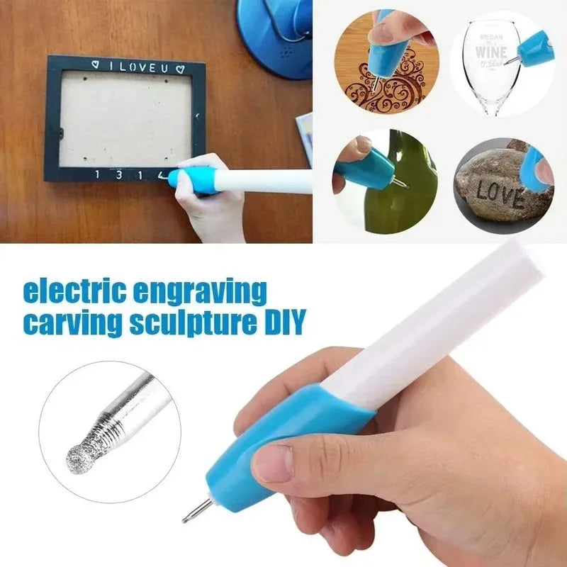 Mini Wireless Engraving Pen, Precision Electric Engraver, Portable Engraving Tool for Names, Crafts & DIY Projects