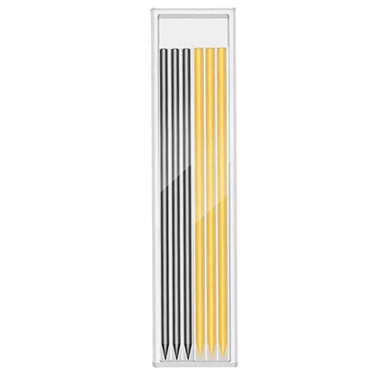 Solid Carpenter Mechanical Pencil for Woodworking & Construction, One-Piece Structure with Built-in Sharpener Pen Cap, Practical Stationery Tool