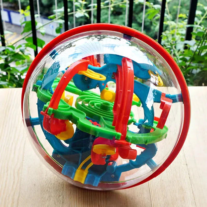 3D Maze Ball Puzzle – Perplexus Labyrinth IQ Challenge with Display Stand, Brain Teaser Toy & Creative Gift for Kids & Adults