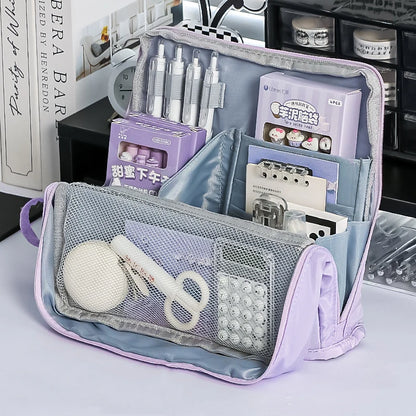 Large Capacity Simple Pencil Case, Multifunctional Stationery Storage Bag, Practical Organizer for Students and Office Use
