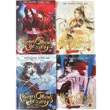 Heaven Official's Blessing (Tian Guan Ci Fu) 1-4 Full Set, English Version Ancient Chinese Romance Physical Novels, Brand New Books