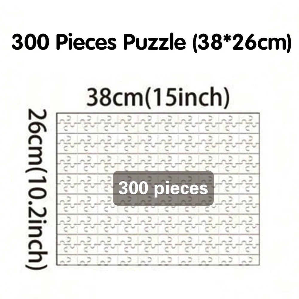 Personalized Custom Photo Puzzle – Custom Cardboard/Wooden Jigsaw Puzzles with 35/300/500/1000 Pieces, Creative Toys for Adults and Kids