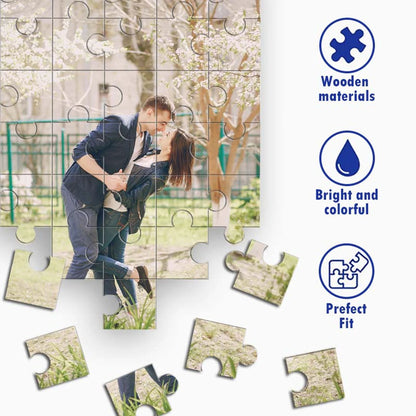 35/300/500/1025 Pcs Personalized Custom Photo Jigsaw Puzzle, Custom Image Upload Puzzle, Unique Souvenir Gift for Family and Friends