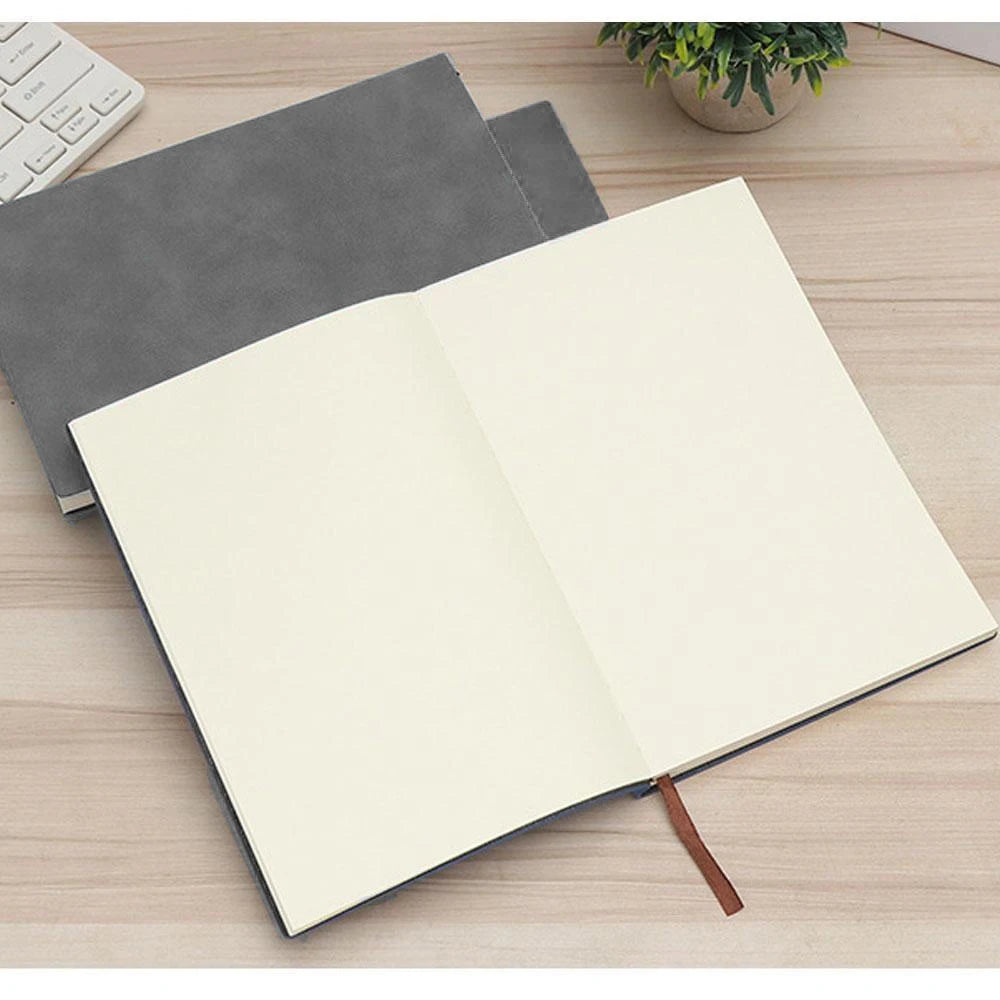 A6 High-End PU Leather Notebook, 200 Pages, Ideal for College Students & Office Use, Professional Work & Meeting Journal, Available in Lined/Blank/Grid Paper