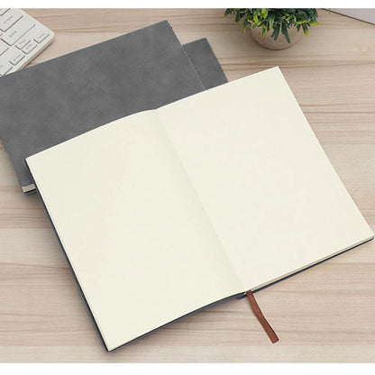 A6 High-End PU Leather Notebook, 200 Pages, Ideal for College Students & Office Use, Professional Work & Meeting Journal, Available in Lined/Blank/Grid Paper