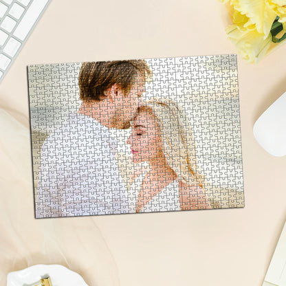 Personalized Custom Photo Puzzle – Custom Cardboard/Wooden Jigsaw Puzzles with 35/300/500/1000 Pieces, Creative Toys for Adults and Kids