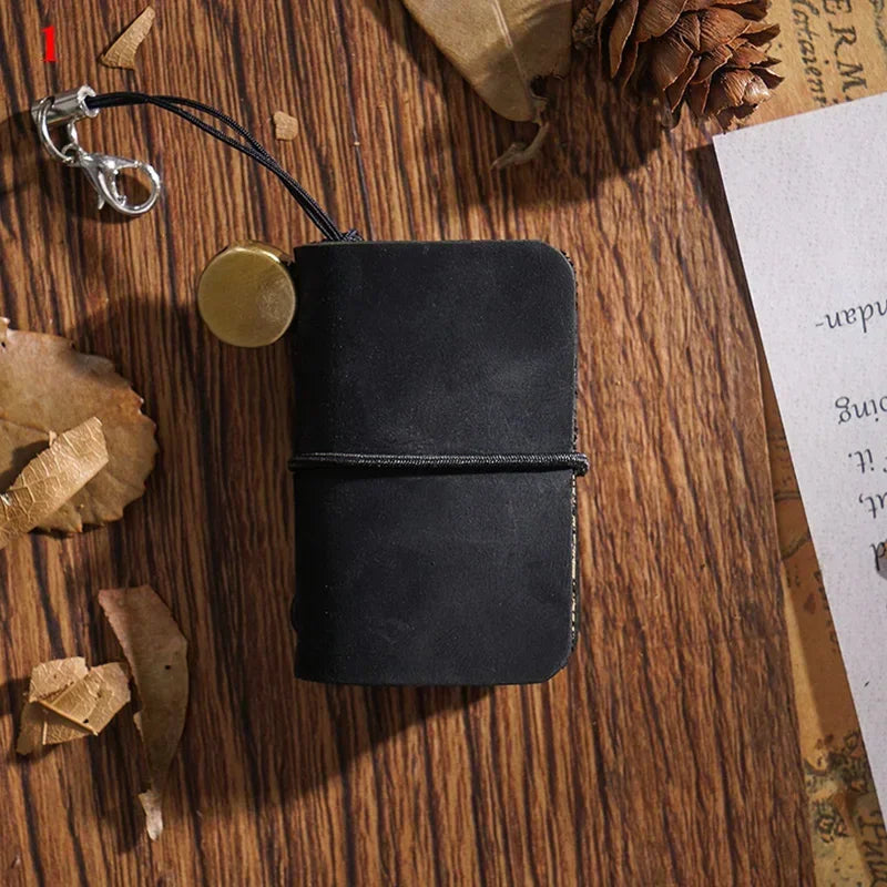 32 Sheets Ultra-Small Mini Notebook, Cute & Portable, Refillable Loose-Leaf Design, Premium Hand Account Notepad Stationery