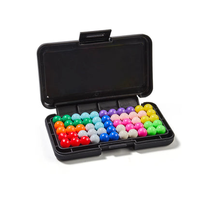 120 Challenges IQ 3D Puzzle Board Game, Classic Pyramid Pearl Logic Game, Montessori Educational Toy & Ideal Gift for Kids