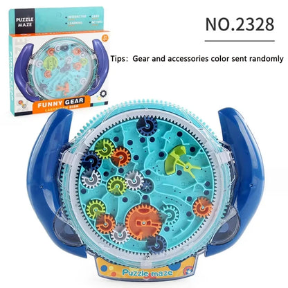 3D Creative Maze Puzzle Magic Transparent Speed Cube, Rolling Ball Magic UFO Maze Toy for Kids, Perfect Stress Reliever & Educational Game