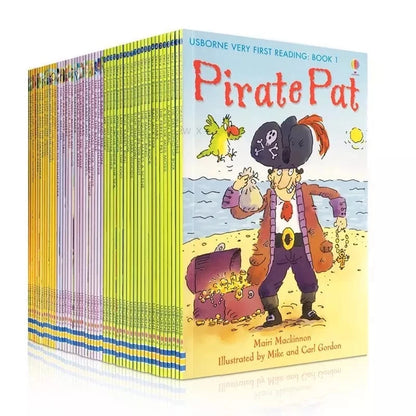 50 Books/Set Usborne My First Reading Library, English Picture Books, Early Vocabulary Learning & Reading Gift for Young Kids