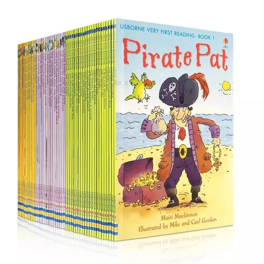 50 Books/Set Usborne My First Reading Library, English Picture Books, Early Vocabulary Learning & Reading Gift for Young Kids
