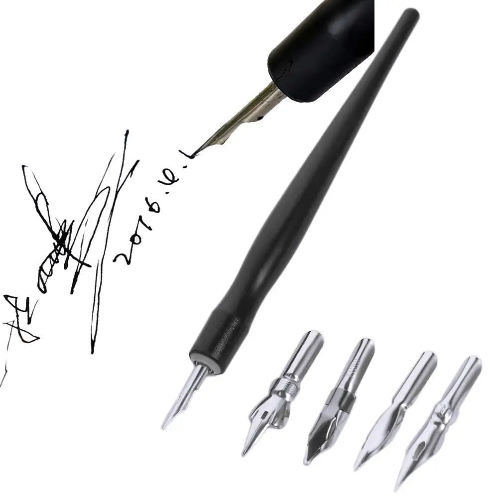 Anti-Leak & Anti-Scrub Panel Line Pen, Convenient Infiltration Pen, Plastic Modeling Tool with 5 Nibs
