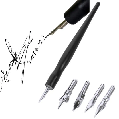Anti-Leak & Anti-Scrub Panel Line Pen, Convenient Infiltration Pen, Plastic Modeling Tool with 5 Nibs