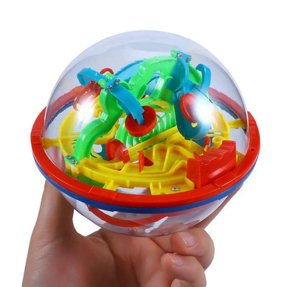 3D Maze Ball Puzzle – Perplexus Labyrinth IQ Challenge with Display Stand, Brain Teaser Toy & Creative Gift for Kids & Adults