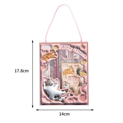 6-in-1 3D Cartoon Stationery Set, Portable Kids Learning Gift Box, Practical Study Supplies for Students