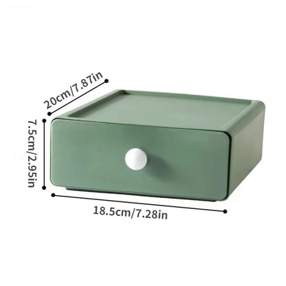 Single Layer Desktop Drawer Organizer, Stackable Design Storage Case, Perfect for Sorting Stationery and Daily Small Items