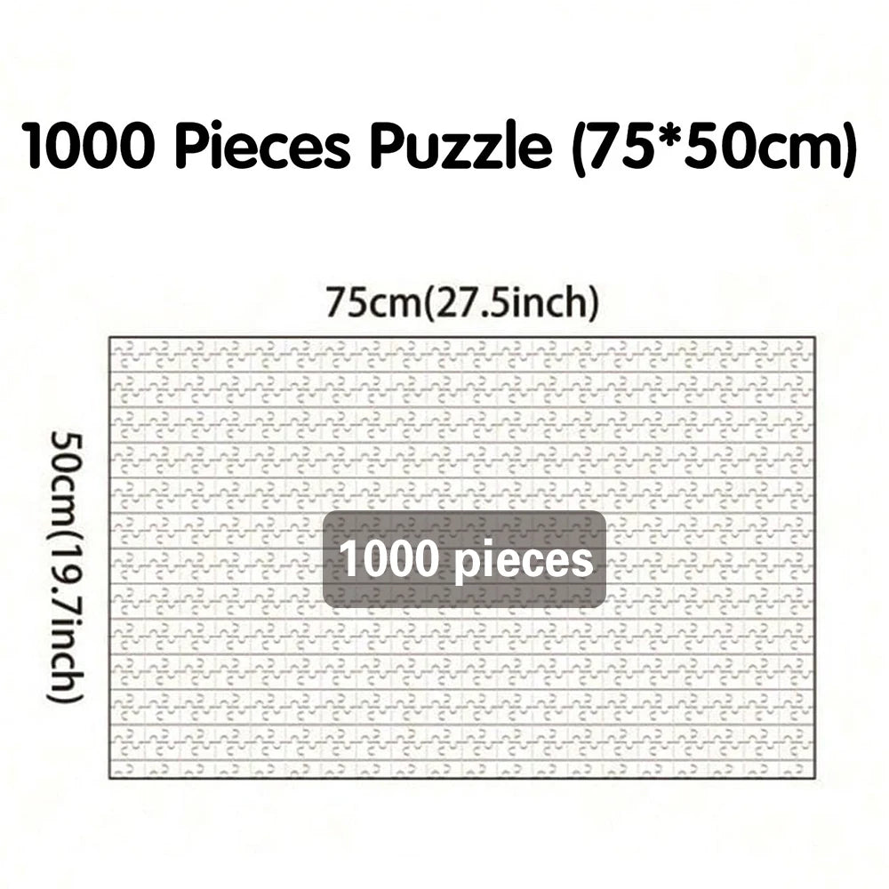 35/300/500/1025 Pcs Personalized Custom Photo Jigsaw Puzzle, Custom Image Upload Puzzle, Unique Souvenir Gift for Family and Friends