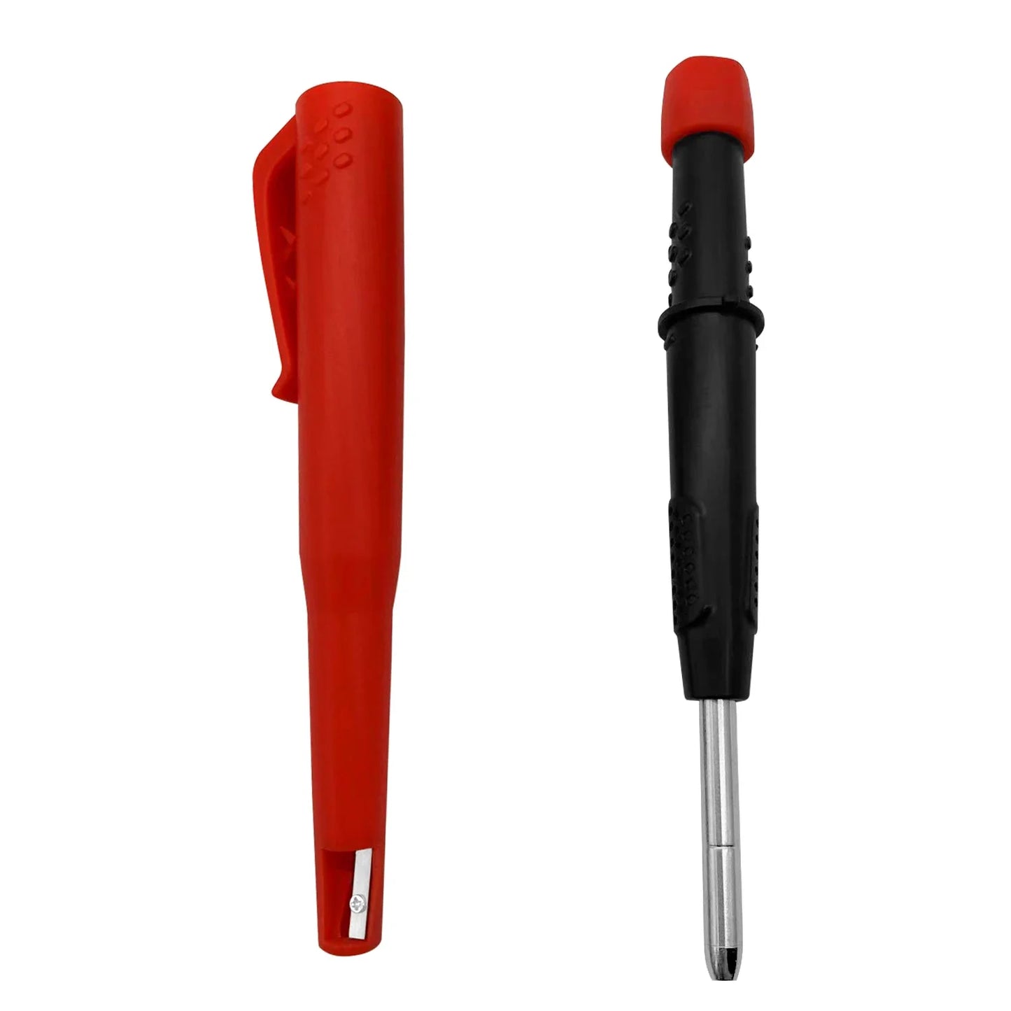 Solid Carpenter Mechanical Pencil for Woodworking & Construction, One-Piece Structure with Built-in Sharpener Pen Cap, Practical Stationery Tool