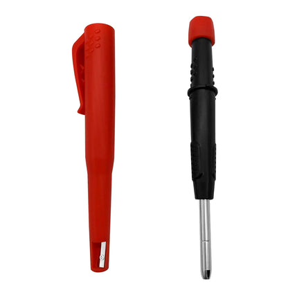 Solid Carpenter Mechanical Pencil for Woodworking & Construction, One-Piece Structure with Built-in Sharpener Pen Cap, Practical Stationery Tool