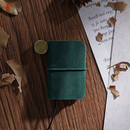 32 Sheets Ultra-Small Mini Notebook, Cute & Portable, Refillable Loose-Leaf Design, Premium Hand Account Notepad Stationery