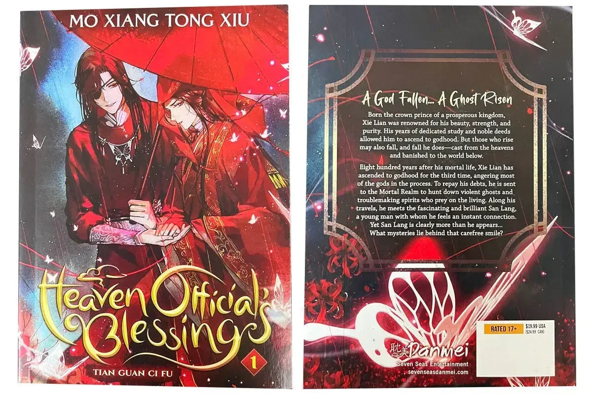Heaven Official's Blessing (Tian Guan Ci Fu) 1-4 Full Set, English Version Ancient Chinese Romance Physical Novels, Brand New Books