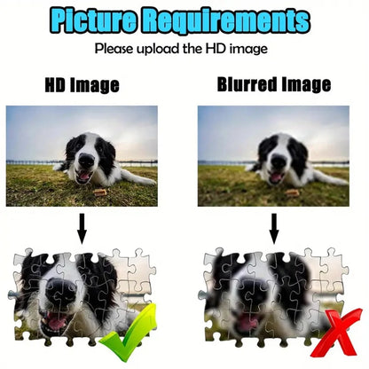 35/300/500/1025 Pcs Personalized Custom Photo Jigsaw Puzzle, Custom Image Upload Puzzle, Unique Souvenir Gift for Family and Friends