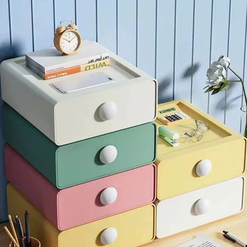 Single Layer Desktop Drawer Organizer, Stackable Design Storage Case, Perfect for Sorting Stationery and Daily Small Items