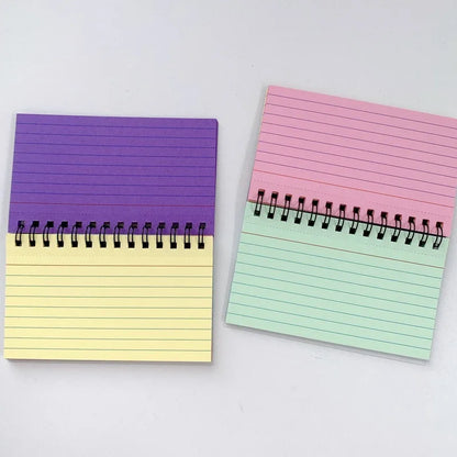 Tearable Spiral Notebook – 1PC Horizontal Line Journal, Office Diary, Writing Notepad, Stationery Supplies